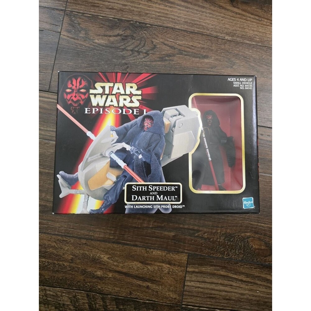 Star Wars Episode I Sith Speeder & Darth Maul Launching Probe Droid 1999 Hasbro
